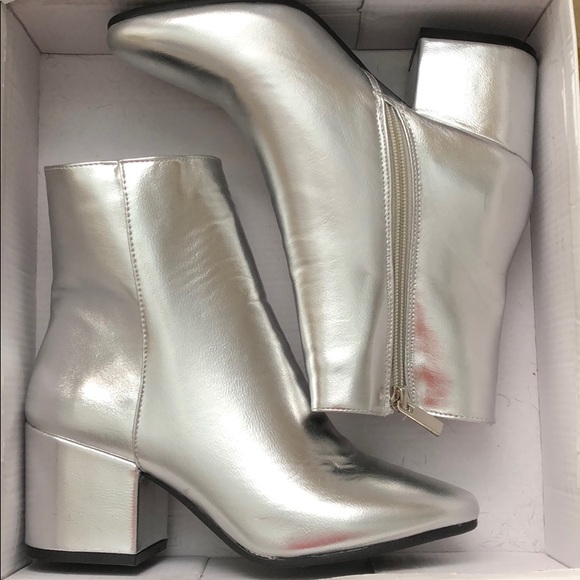 silver booties